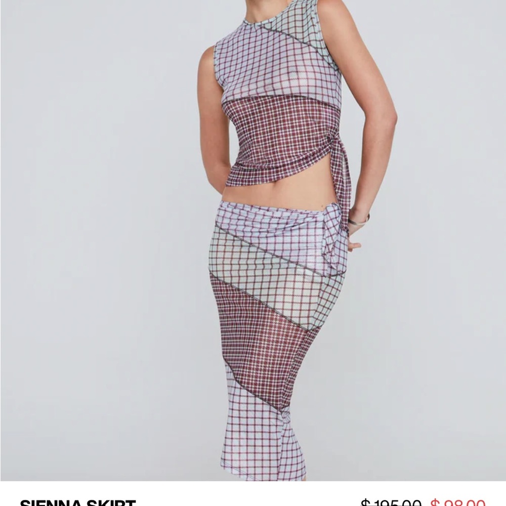 Miaou Plaid skirt xxs